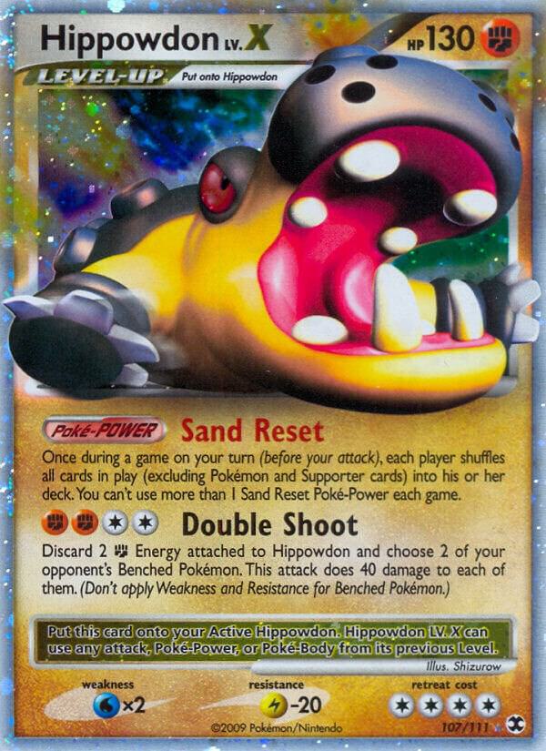 Hippowdon Lv.X 107/111 card from Rising Rivals