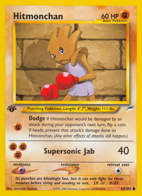 Hitmonchan 069/105 card from Neo Destiny