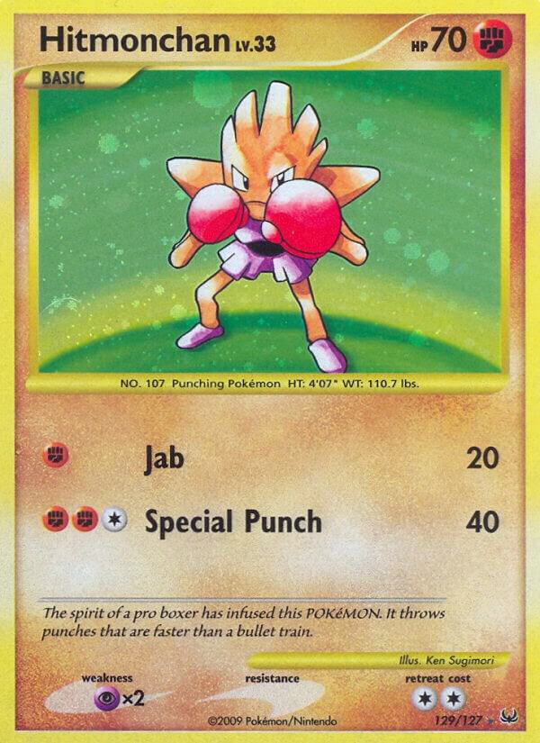 Hitmonchan 129/127 card from Platinum