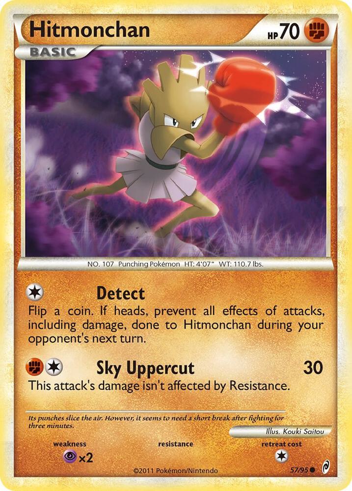 Hitmonchan 57/95 card from Call of Legends