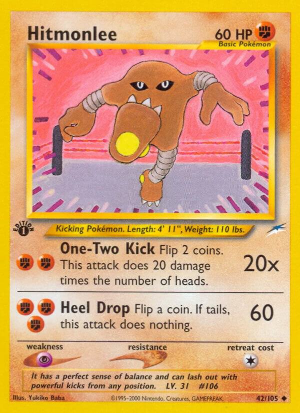 Hitmonlee 042/105 card from Neo Destiny