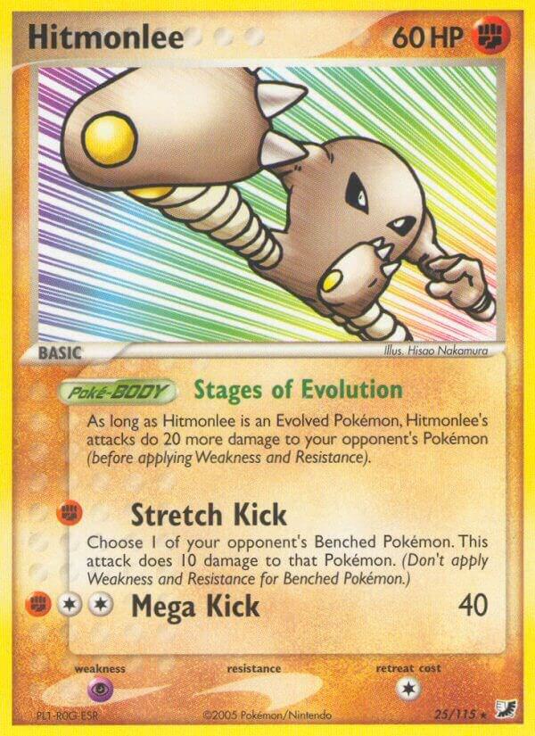 Hitmonlee 25/115 card from Unseen Forces