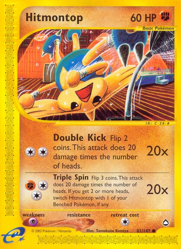 Hitmontop 082/147 card from Aquapolis