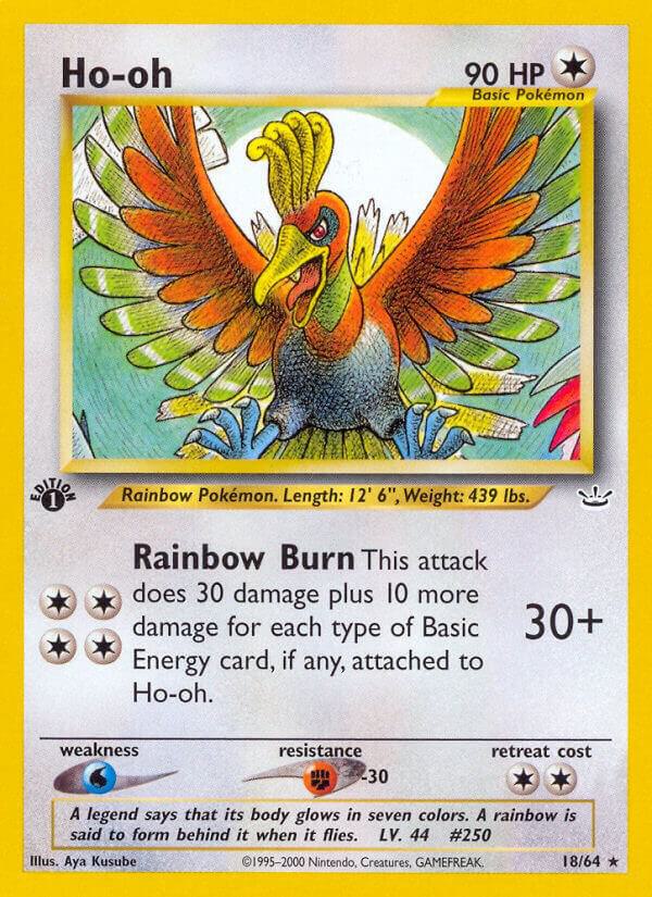Ho-oh (18) 18/64 card from Neo Revelation