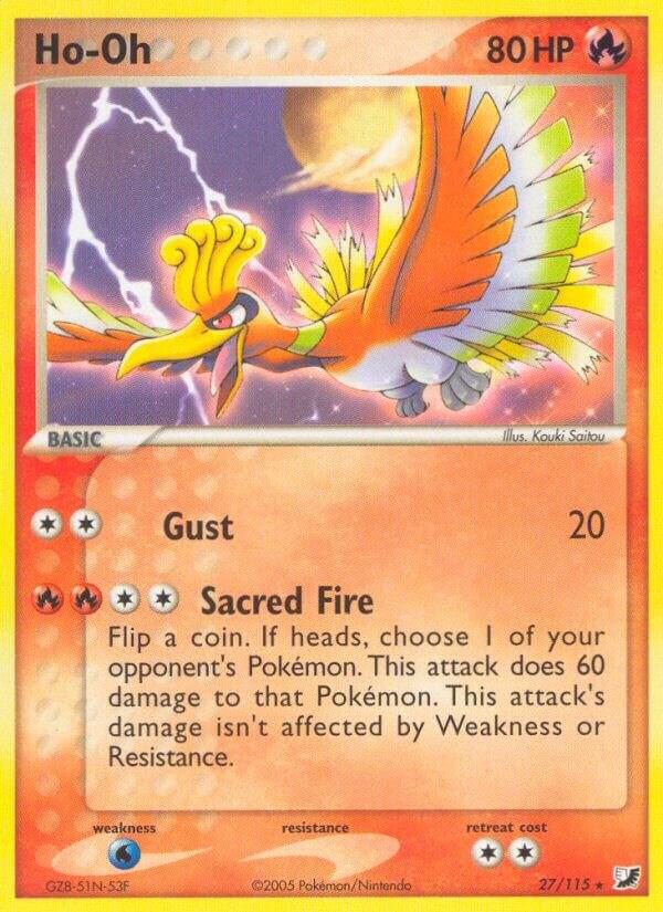 Ho-Oh 27/115 card from Unseen Forces