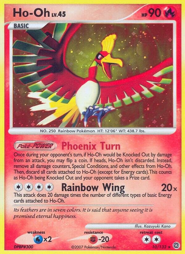 Ho-Oh 10/132 card from Secret Wonders