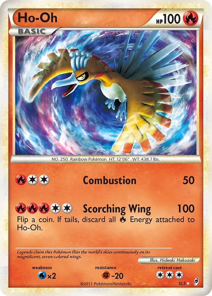 Ho-Oh (Shiny) SL5 card from Call of Legends