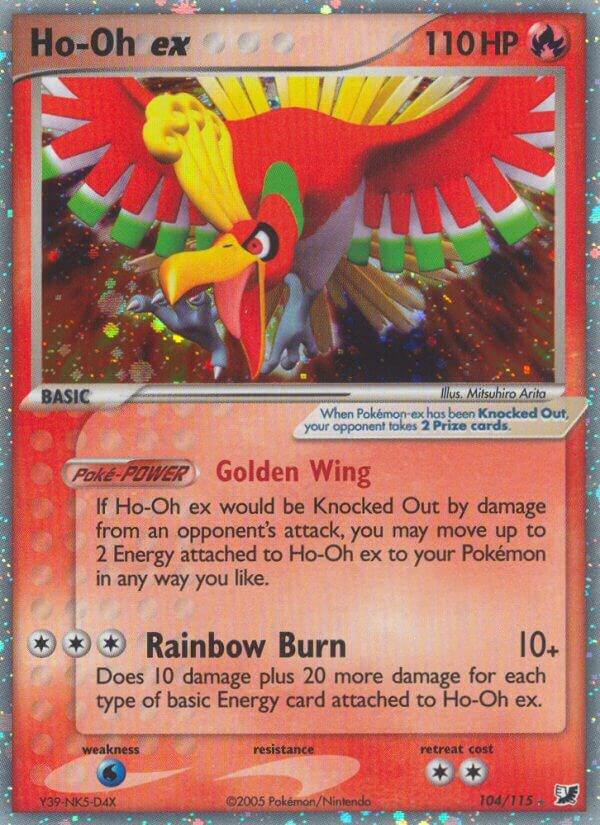 Ho-Oh ex 104/115 card from Unseen Forces