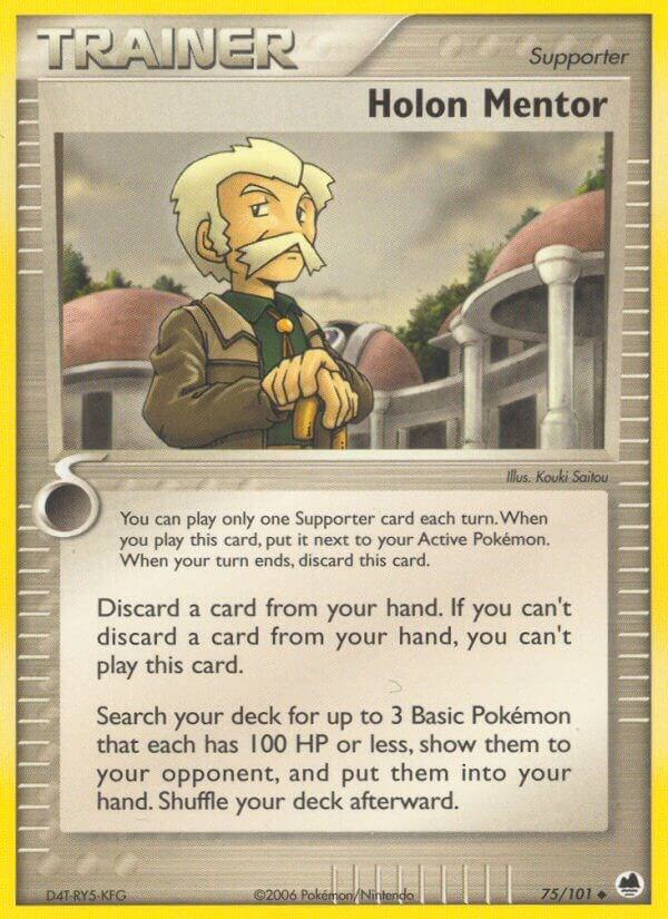 Holon Mentor 75/101 card from Dragon Frontiers