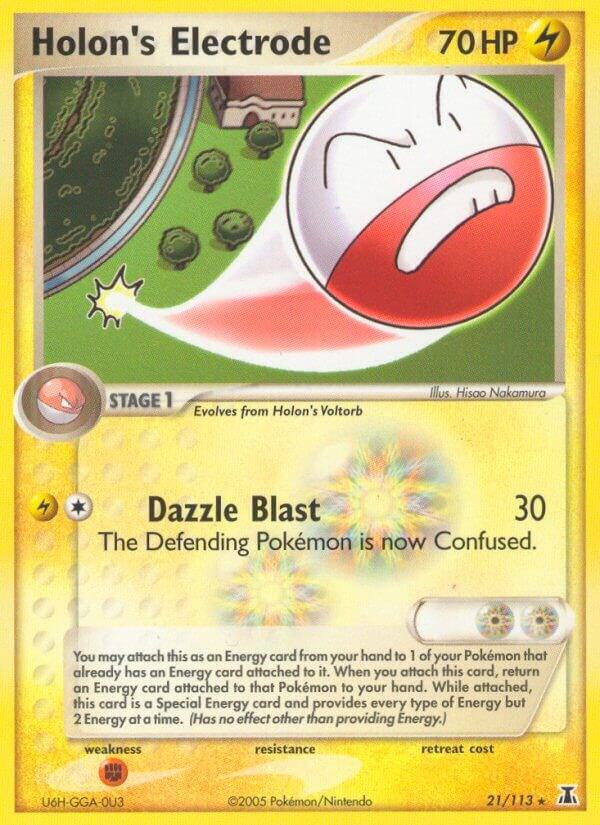 Holon's Electrode 21/113 card from Delta Species