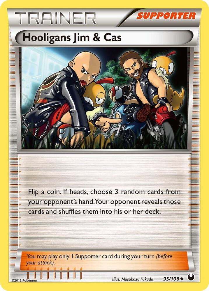 Hooligans Jim & Cas 95/108 card from Dark Explorers