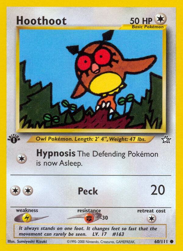 Hoothoot 060/111 card from Neo Genesis