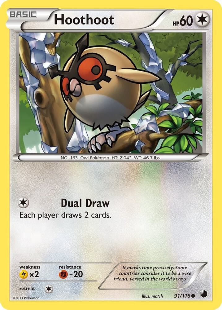 Hoothoot 91/116 card from Plasma Freeze