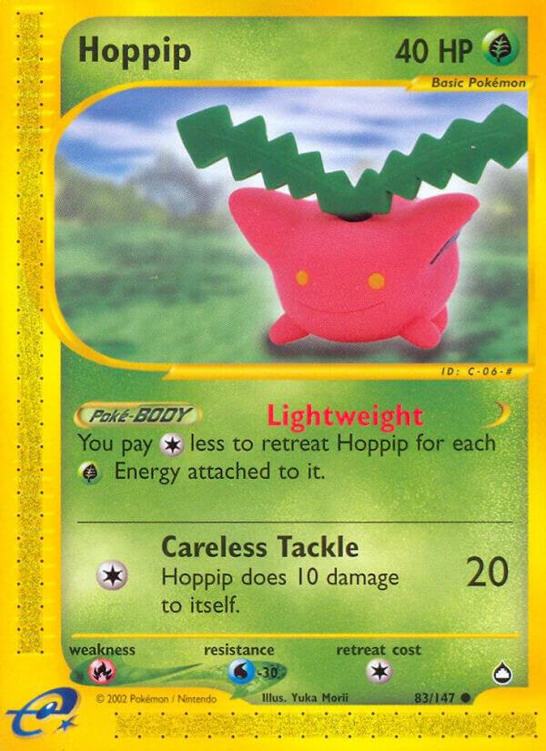 Hoppip 083/147 card from Aquapolis