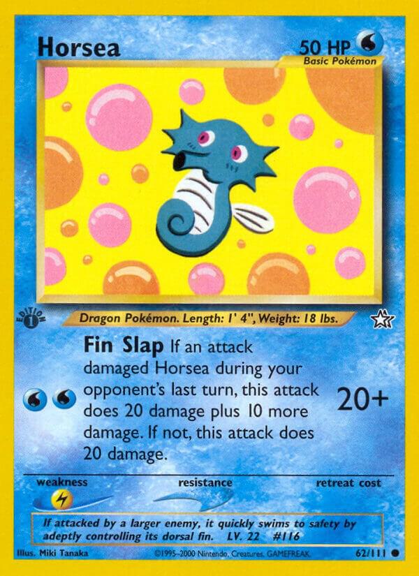 Horsea 062/111 card from Neo Genesis
