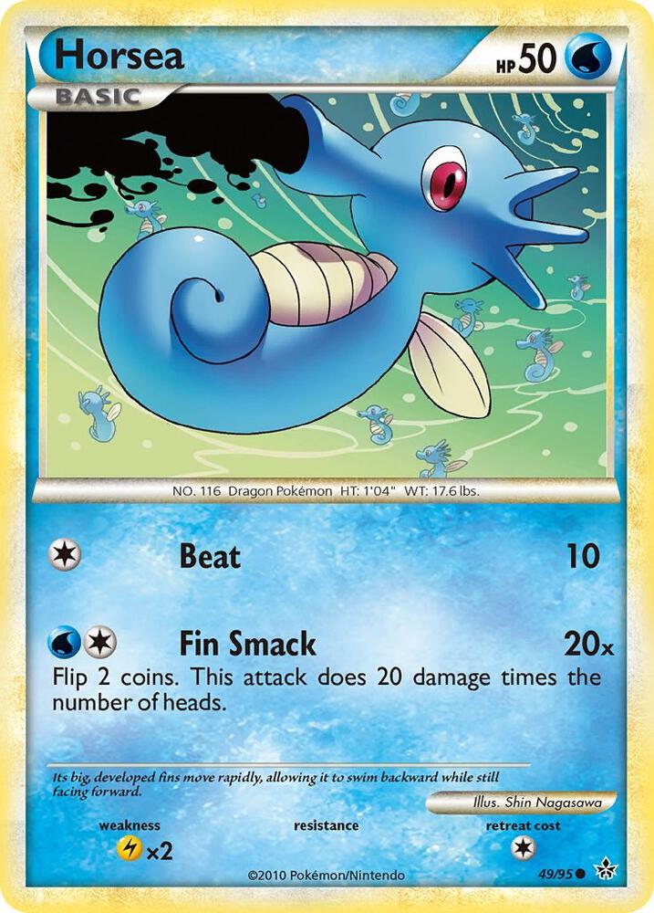 Horsea 49/95 card from Unleashed