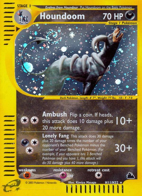 Houndoom (H11) H11/H32 card from Skyridge