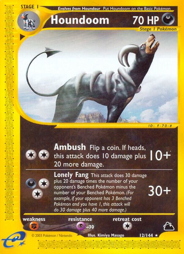 Houndoom (12) 012/144 card from Skyridge