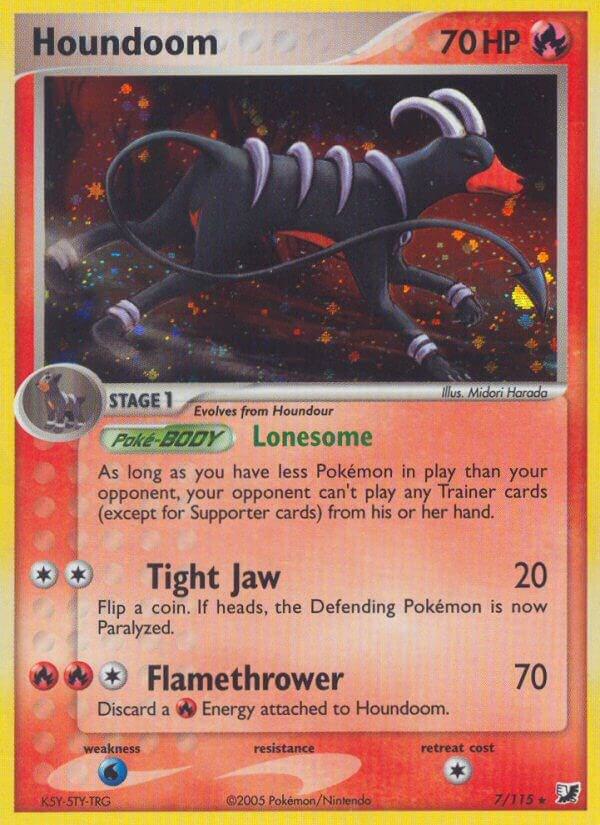 Houndoom 7/115 card from Unseen Forces