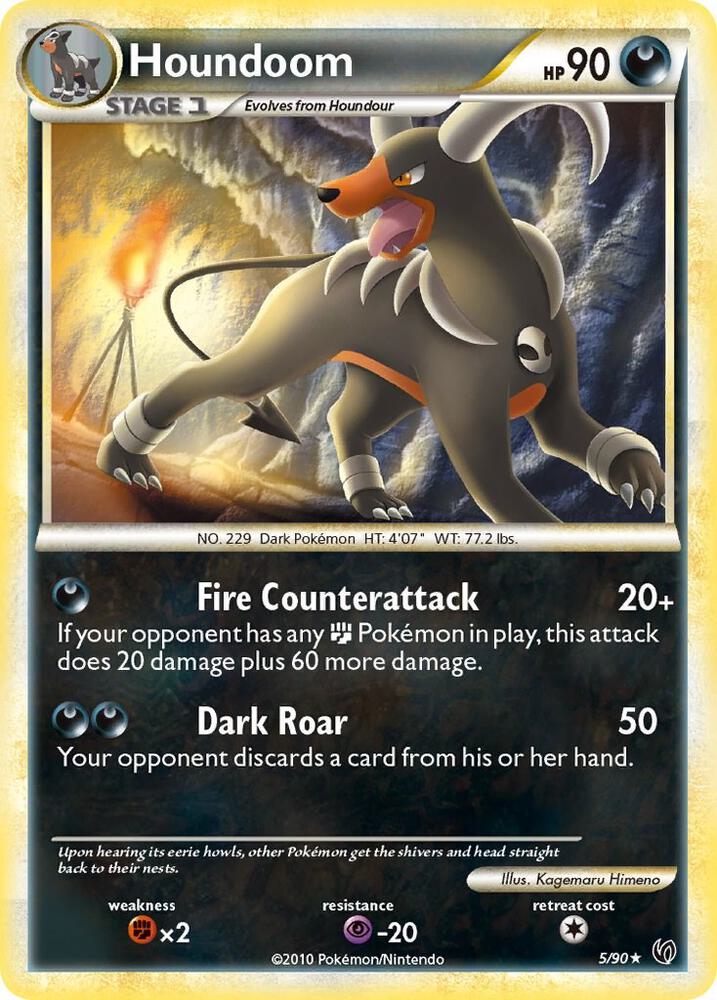 Houndoom 5/90 card from Undaunted