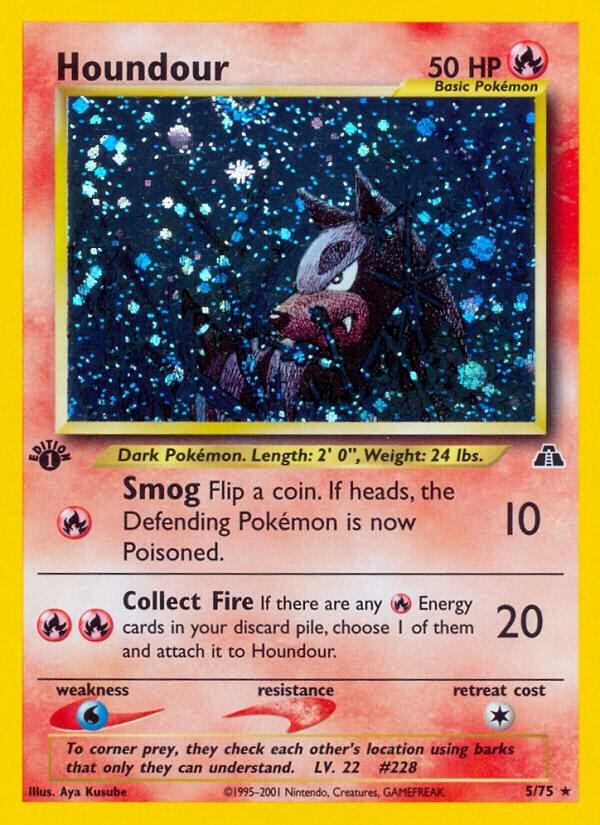 Houndour (5) 05/75 card from Neo Discovery