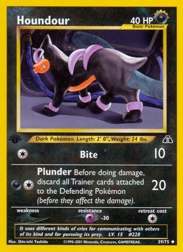 Houndour (39) 39/75 card from Neo Discovery