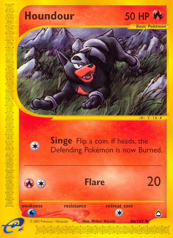 Houndour (86) 086/147 card from Aquapolis