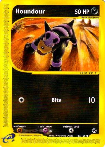 Houndour 113/165 card from Expedition