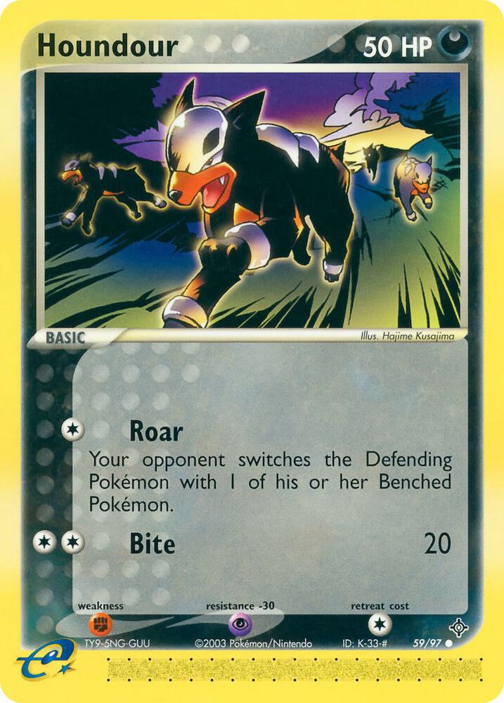 Houndour 59/97 card from Dragon
