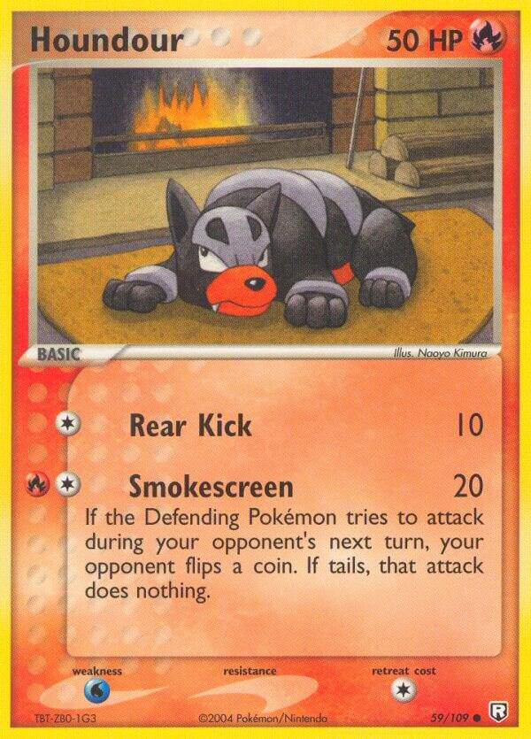 Houndour - 059/109 59/109 card from Team Rocket Returns