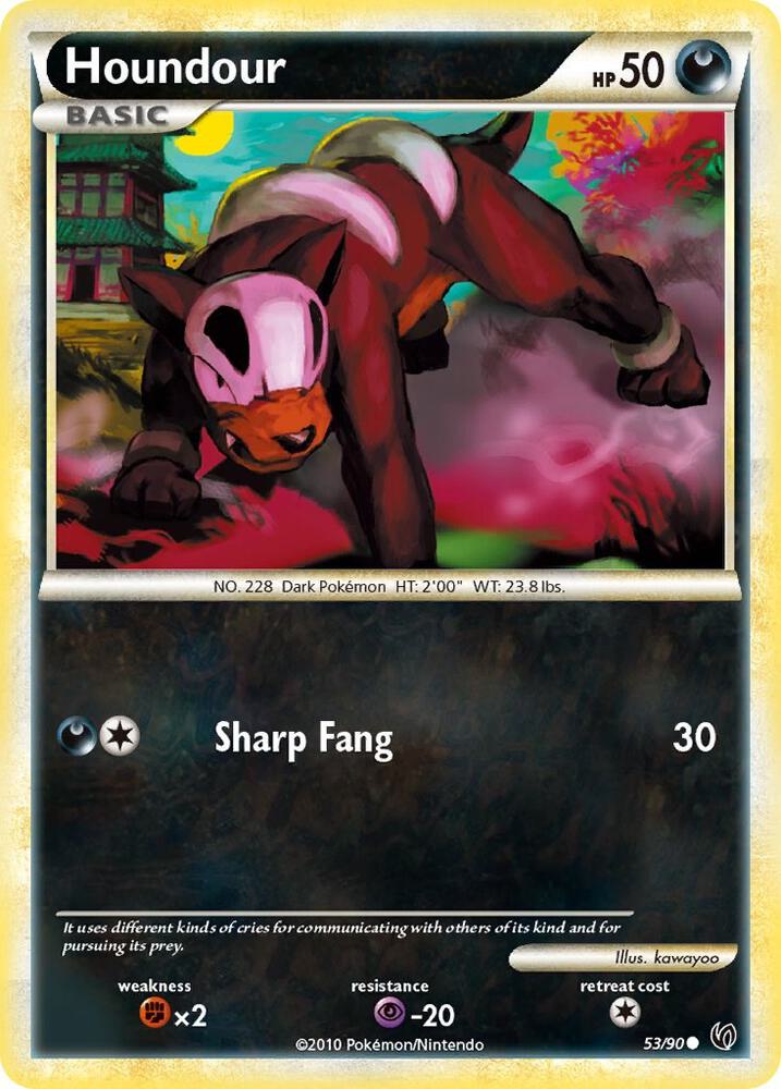 Houndour (53) 53/90 card from Undaunted