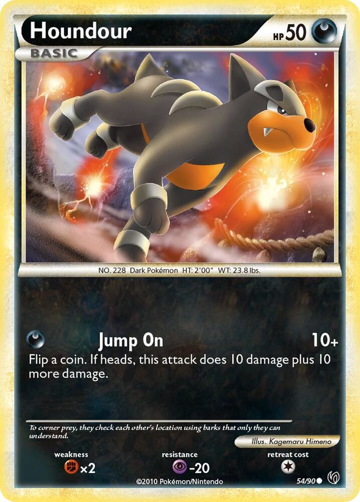 Houndour (54) 54/90 card from Undaunted