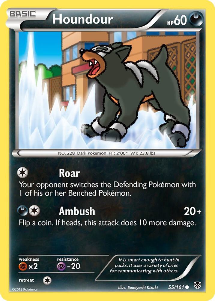 Houndour 55/101 card from Plasma Blast