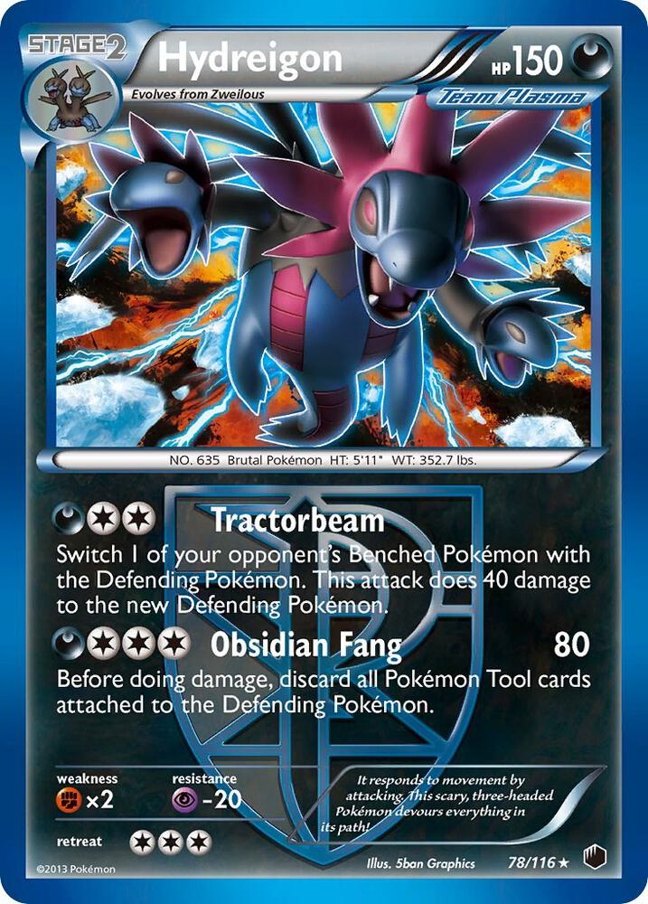 Hydreigon (Team Plasma) 78/116 card from Plasma Freeze