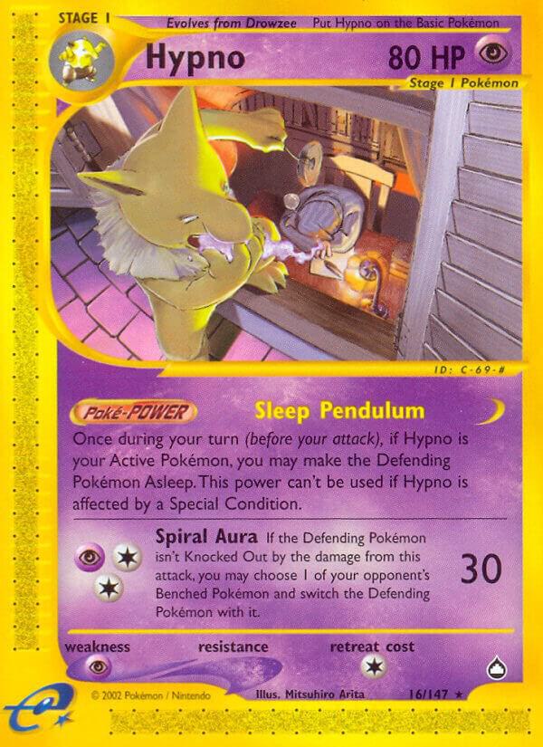 Hypno 016/147 card from Aquapolis
