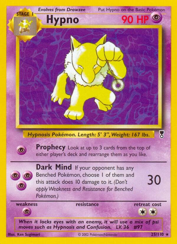 Hypno 025/110 card from Legendary Collection