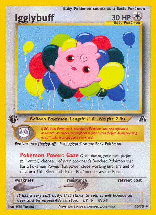 Igglybuff 40/75 card from Neo Discovery