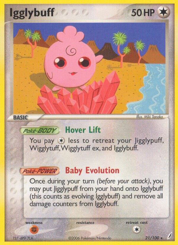 Igglybuff 21/100 card from Crystal Guardians