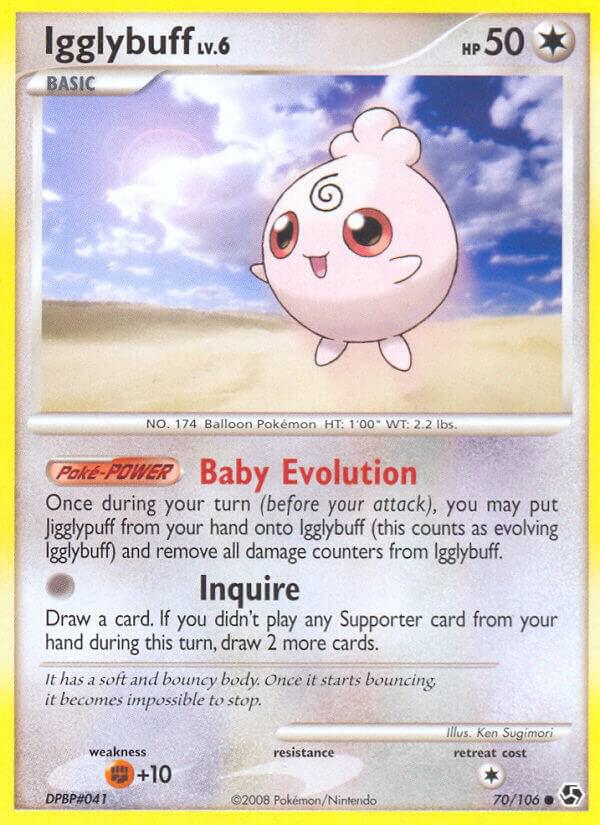 Igglybuff 70/106 card from Great Encounters
