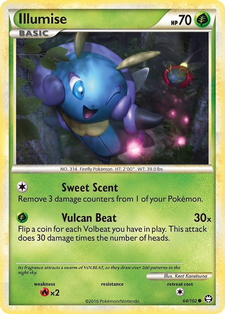 Illumise 64/102 card from Triumphant
