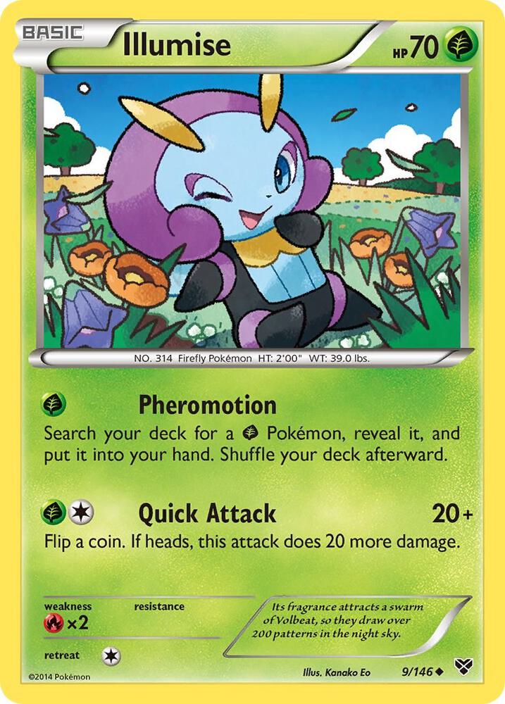 Illumise 9/146 card from XY Base Set