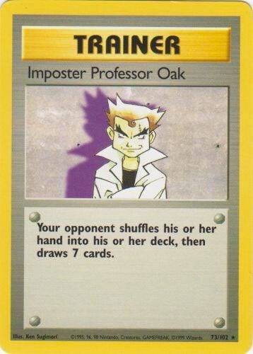 Imposter Professor Oak 073/102 card from Base Set