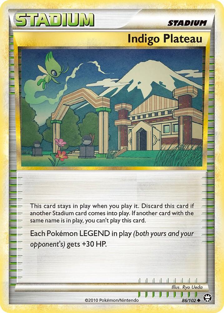 Indigo Plateau 86/102 card from Triumphant