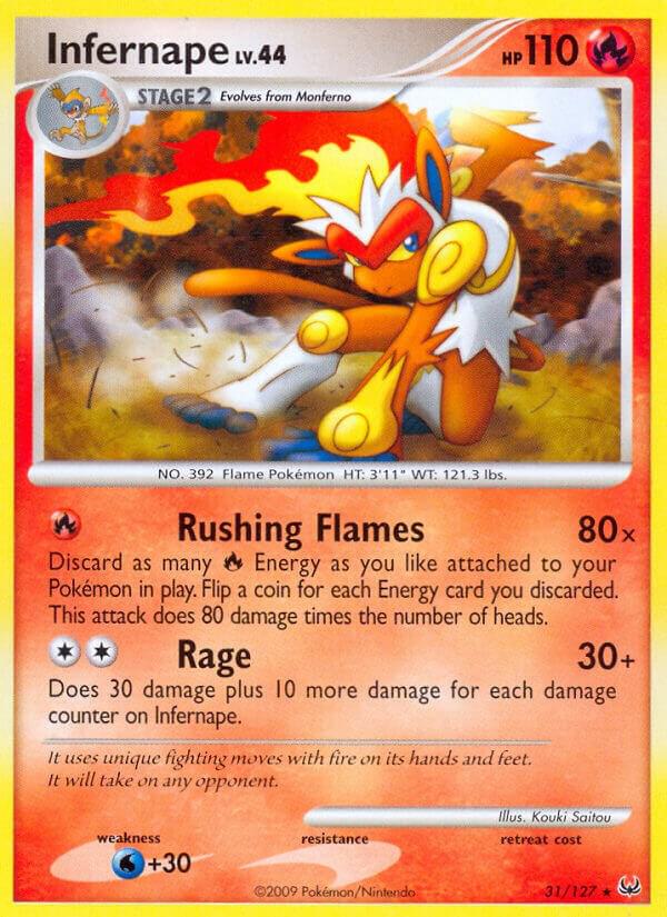 Infernape 31/127 card from Platinum