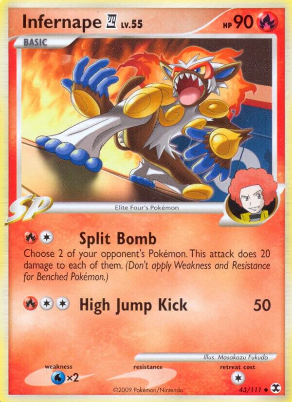 Infernape E4 43/111 card from Rising Rivals
