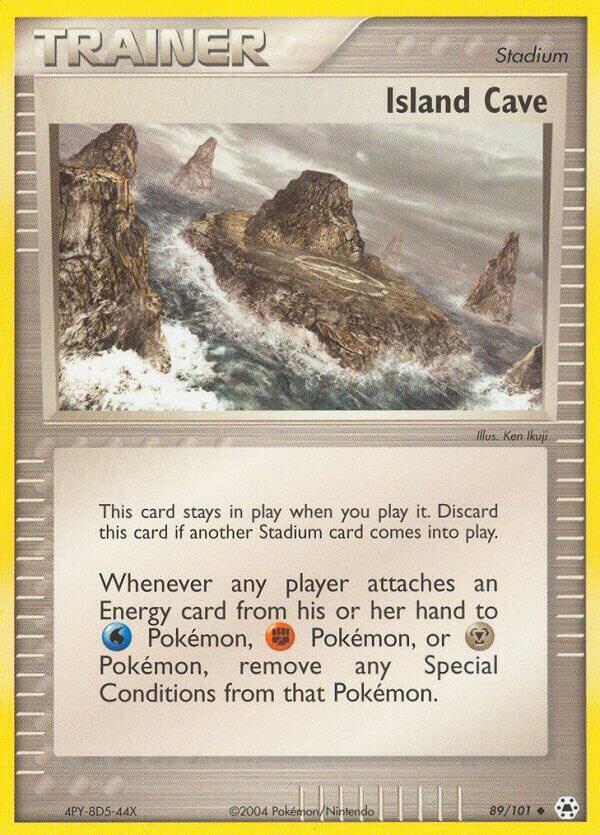 Island Cave 89/101 card from Hidden Legends