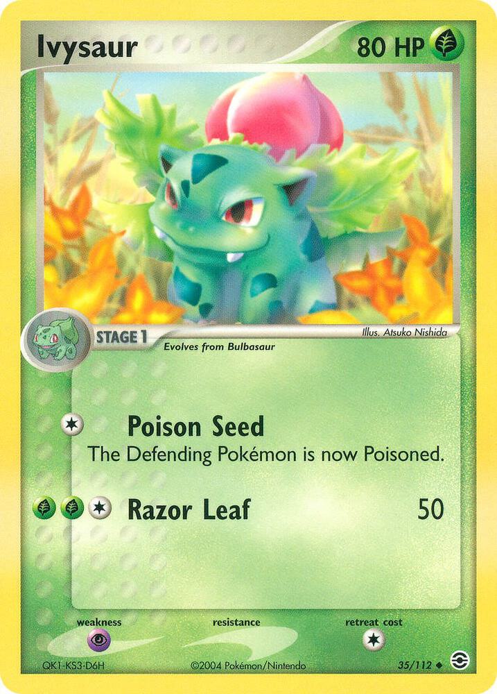 Ivysaur 35/112 card from FireRed & LeafGreen