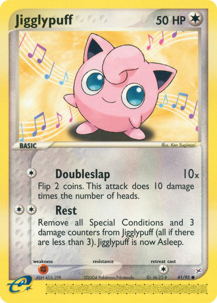 Jigglypuff 41/95 card from Team Magma vs Team Aqua