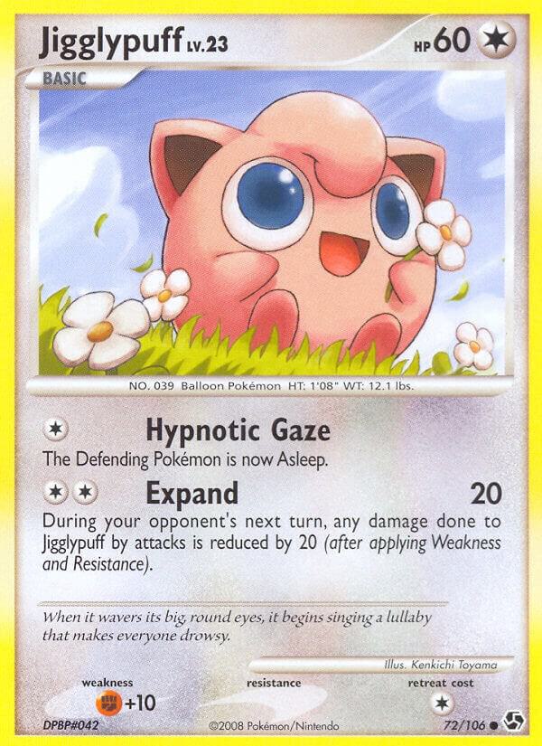 Jigglypuff 72/106 card from Great Encounters