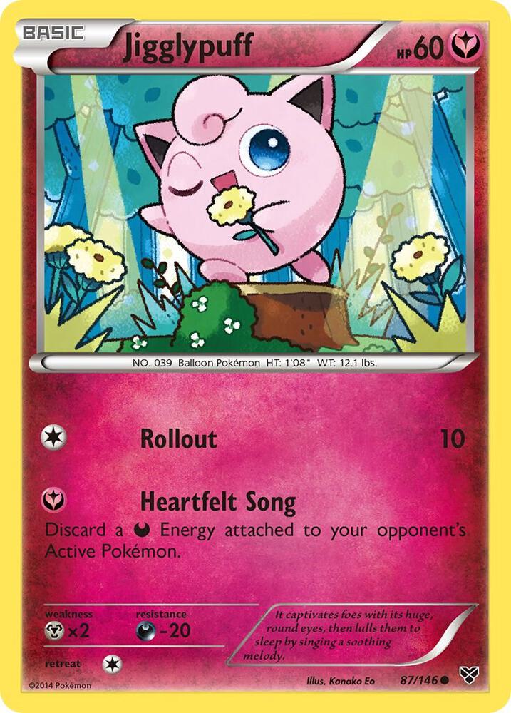 Jigglypuff (87) 87/146 card from XY Base Set